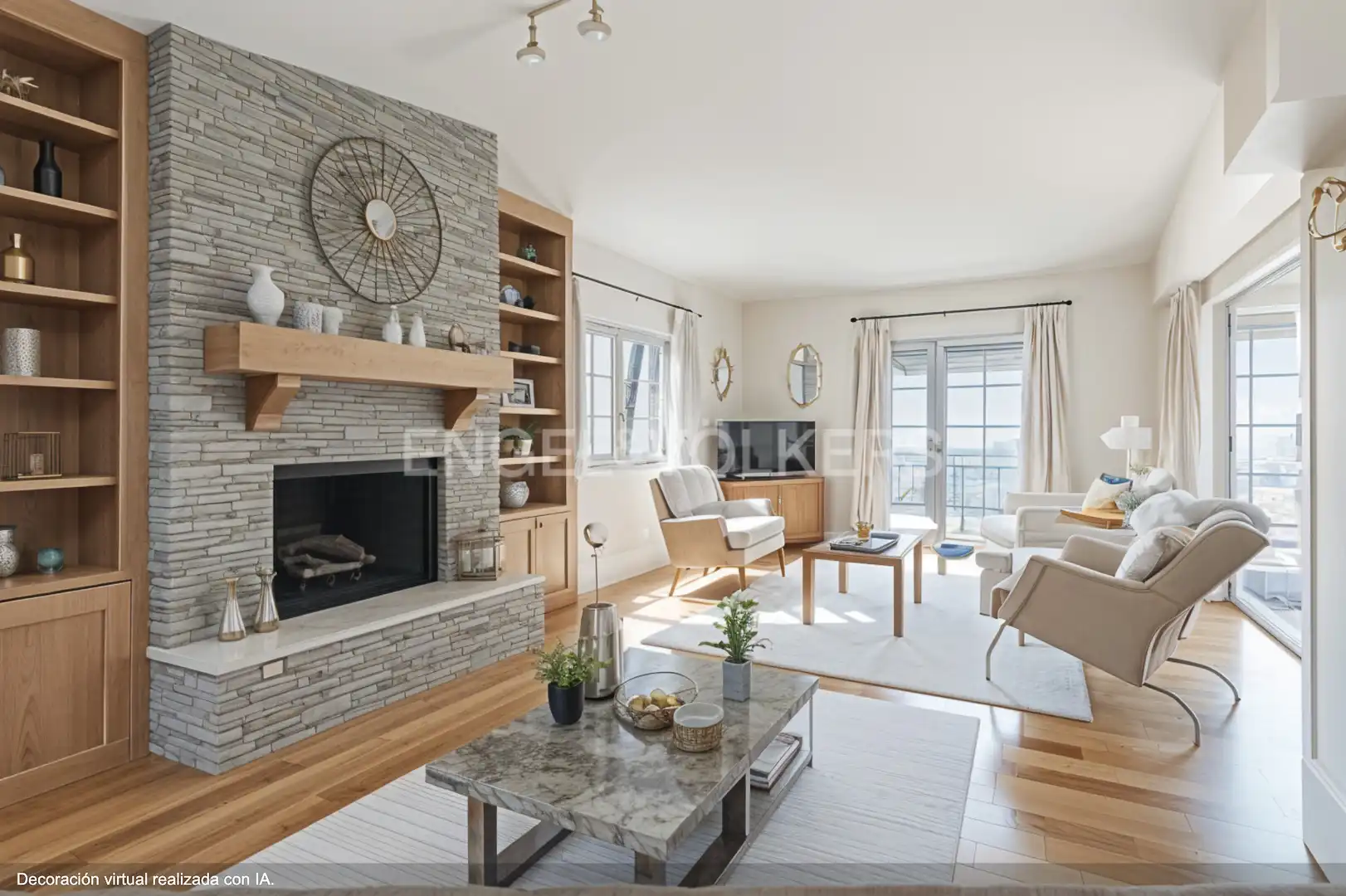 Sala de estar de Casa o chalet en venta en Esplugues de Llobregat con Aire acondicionado, Calefacción y Jardín privado