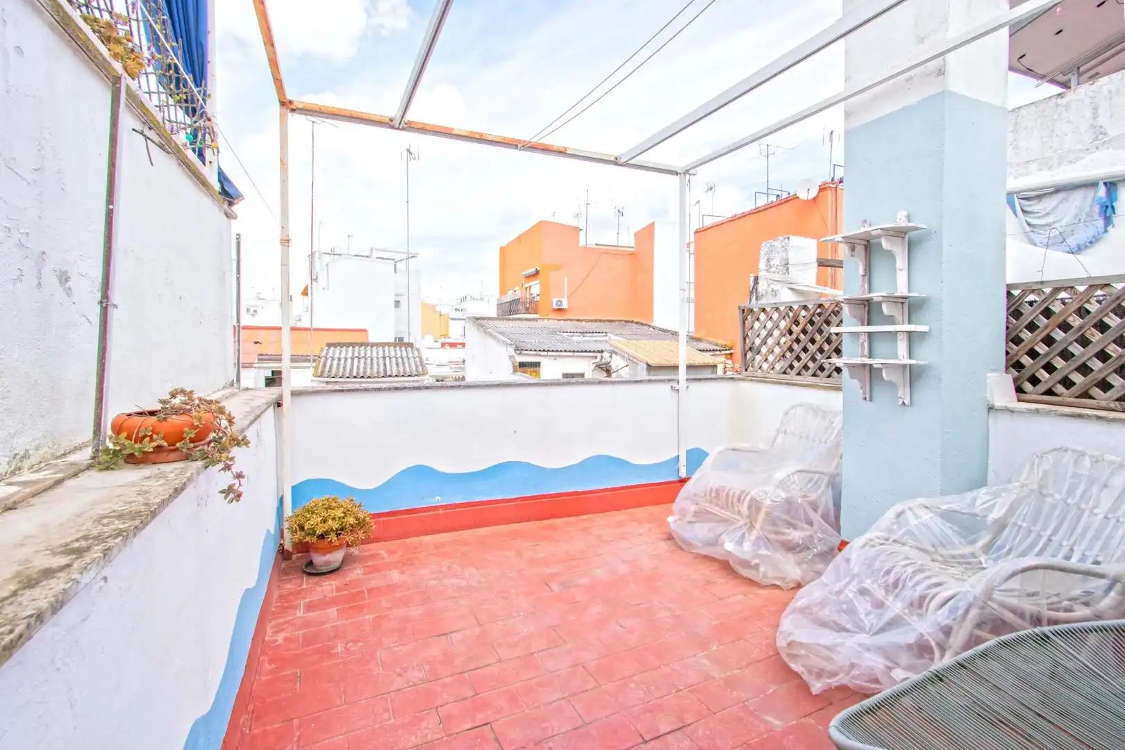 Terrace of Flat for sale in Sevilla  with Air Conditioner, Terrace and Storage room