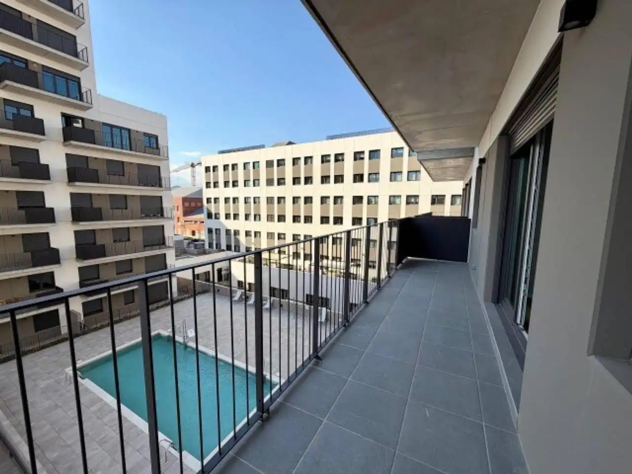 Terrace of Flat for rent in Terrassa  with Air Conditioner, Heating and Parquet flooring
