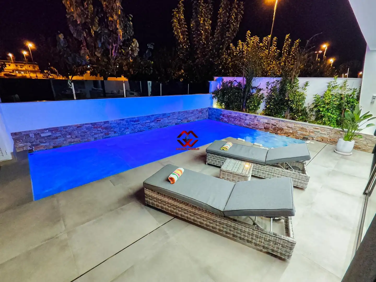 Piscina de Casa o xalet en venda en San Javier amb Aire condicionat, Calefacció i Jardí privat