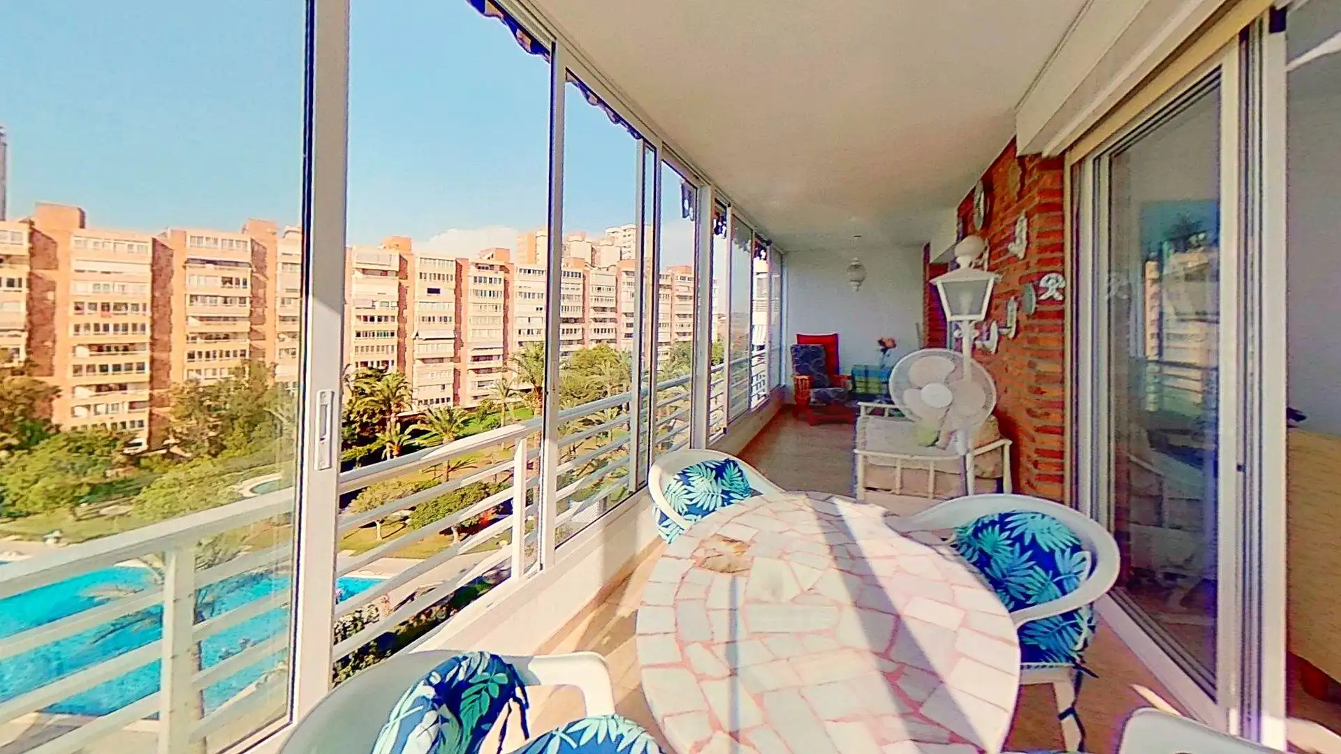 Terrace of Flat for sale in El Campello  with Heating, Terrace and Swimming Pool