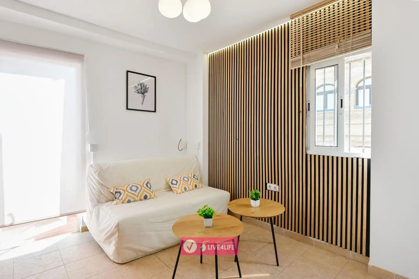 Sala de estar de Ático de alquiler en Sevilla con Aire acondicionado, Terraza y Amueblado