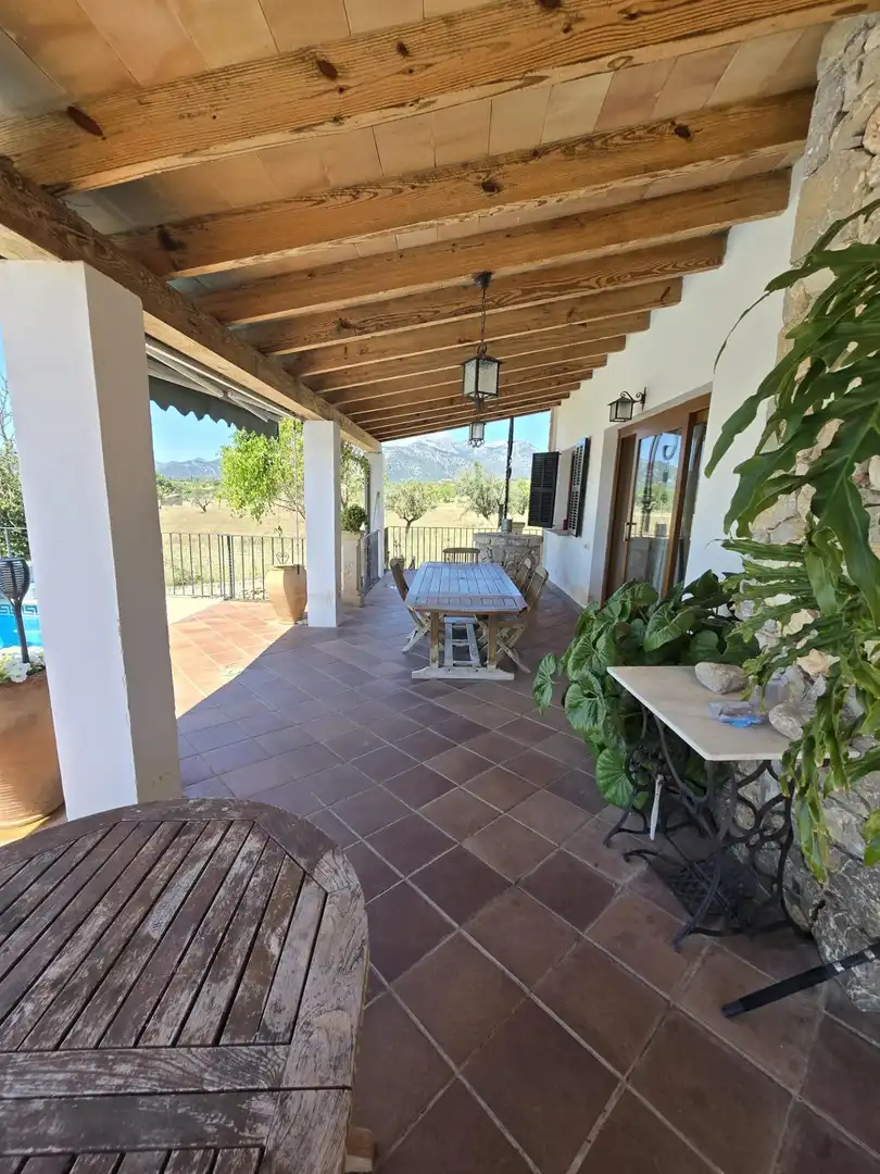 Terrasse von Haus oder Chalet zum Verkauf in Campanet mit Klimaanlage, Heizung und Privatgarten