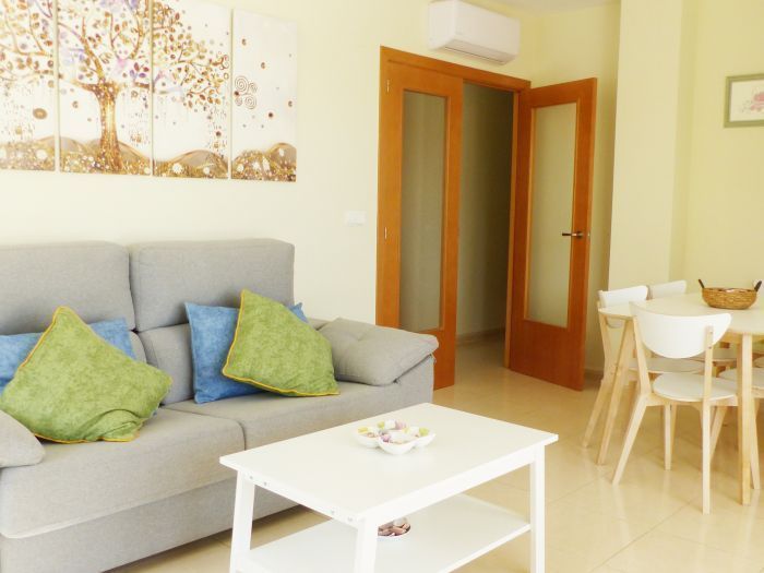 Living room of Flat for sale in Dénia  with Air Conditioner, Storage room and Furnished