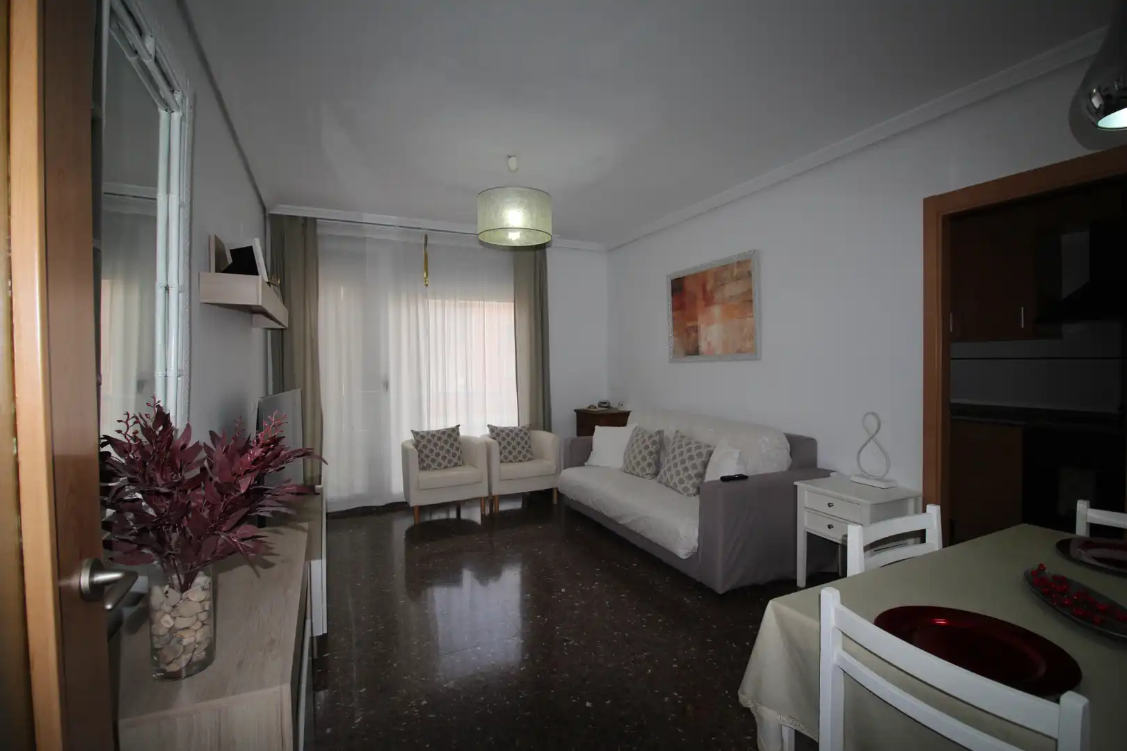 Living room of Flat for sale in Carlet  with Terrace, Storage room and Oven