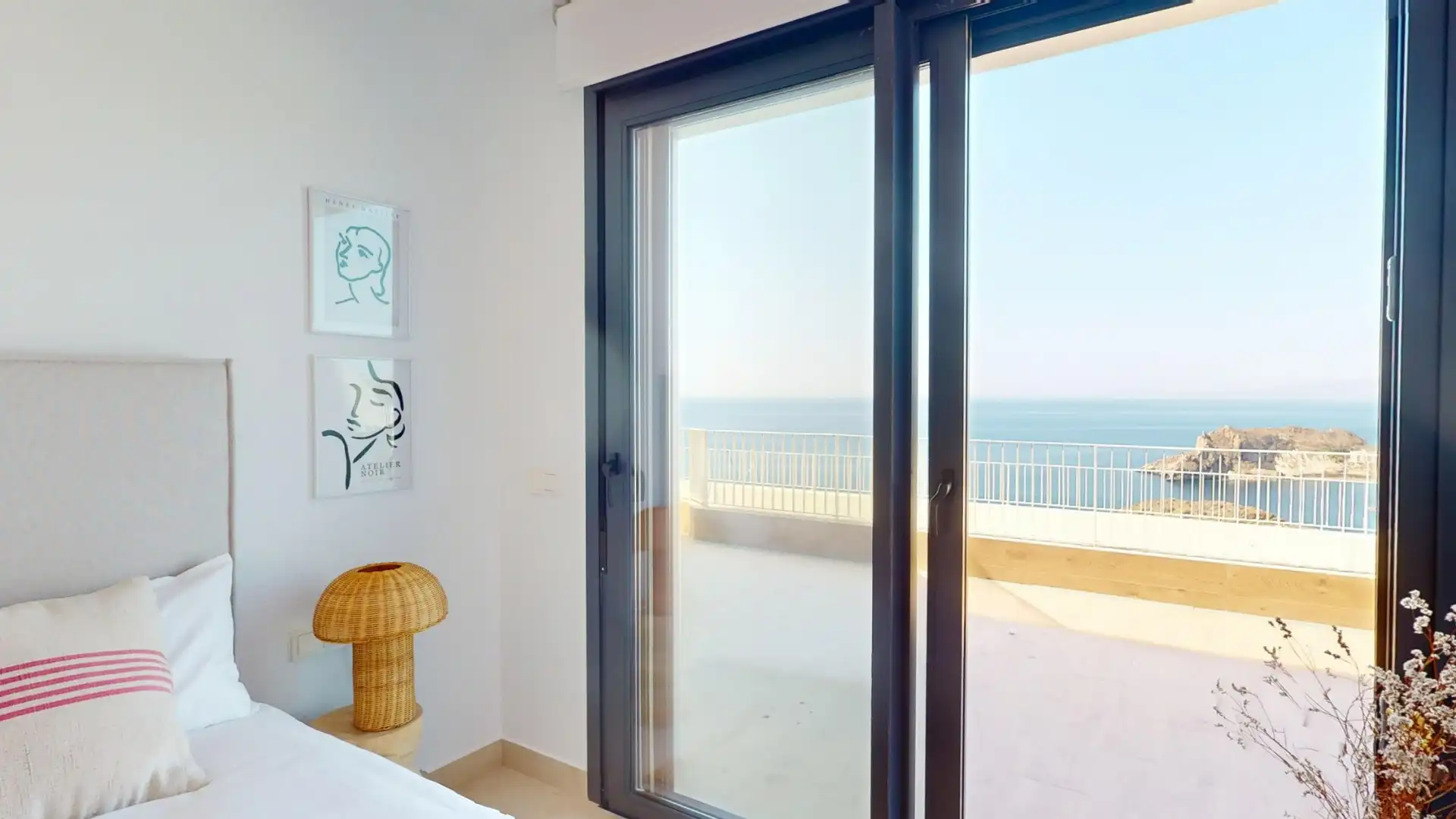 Schlafzimmer von Dachboden zum Verkauf in Águilas mit Klimaanlage, Terrasse und Abstellraum