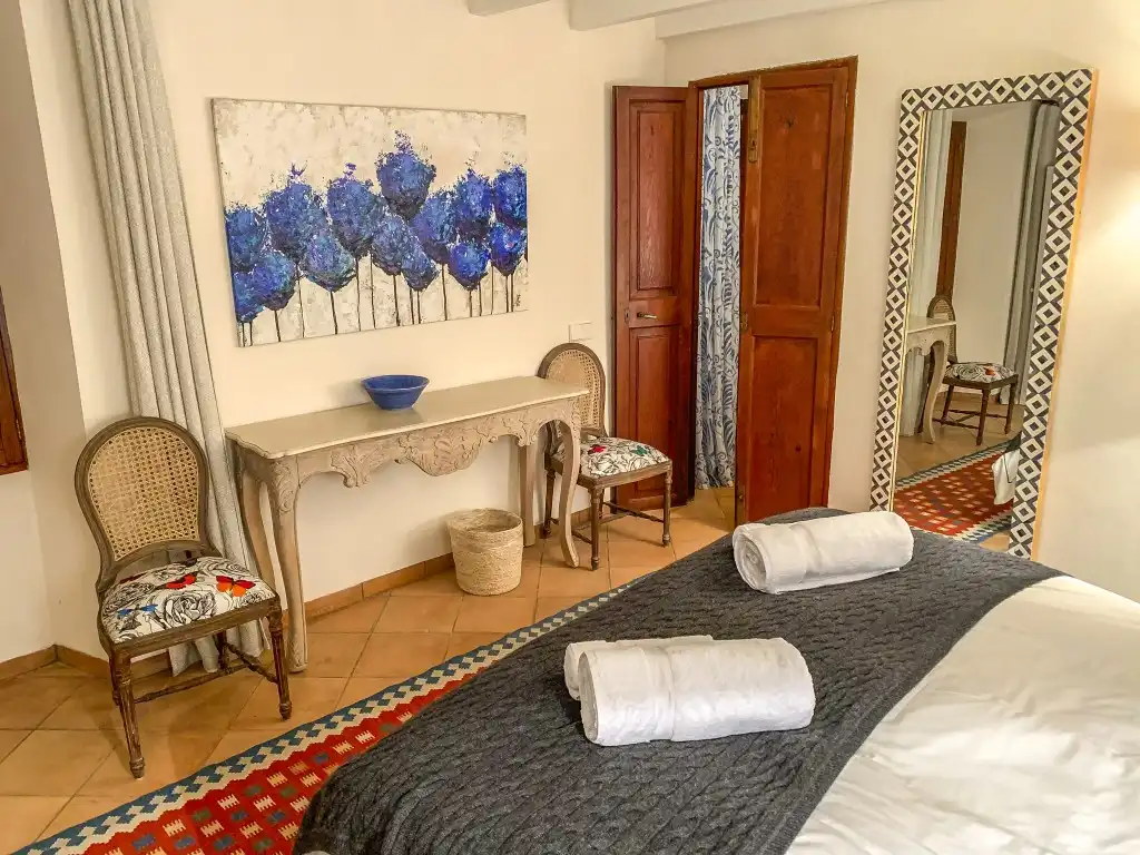 Schlafzimmer von Einfamilien-Reihenhaus zum Verkauf in Pollença mit Terrasse und Schwimmbad