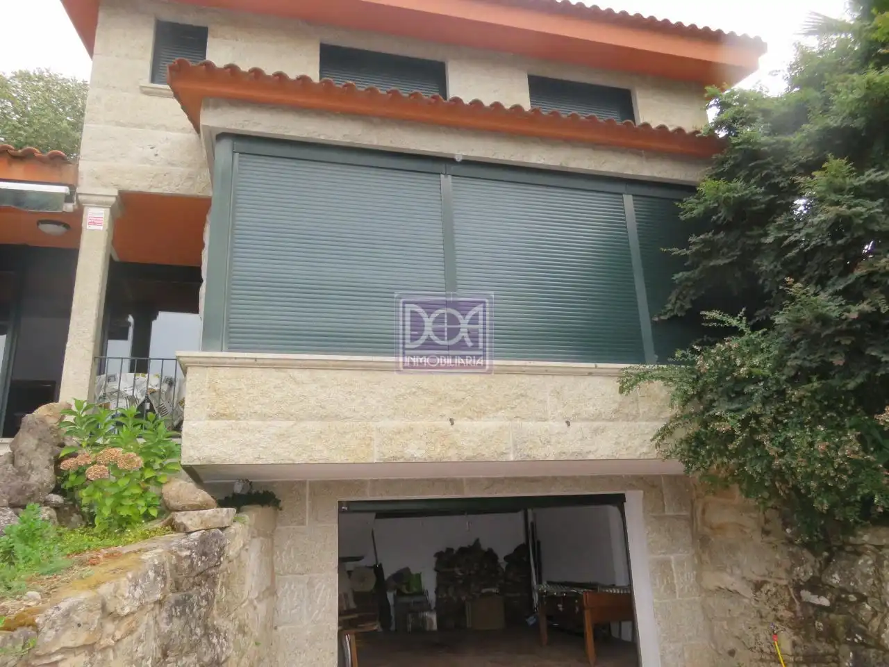 Vista exterior de Casa o xalet en venda en Mondariz-Balneario amb Calefacció, Jardí privat i Terrassa