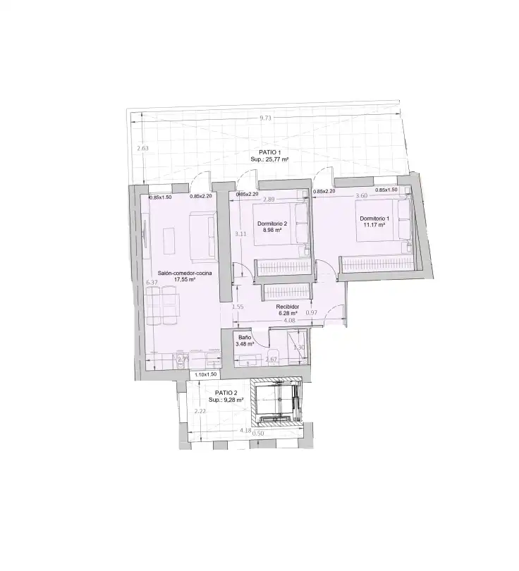 Wohnung zum Verkauf in Calle de Antonio López, Moscardó