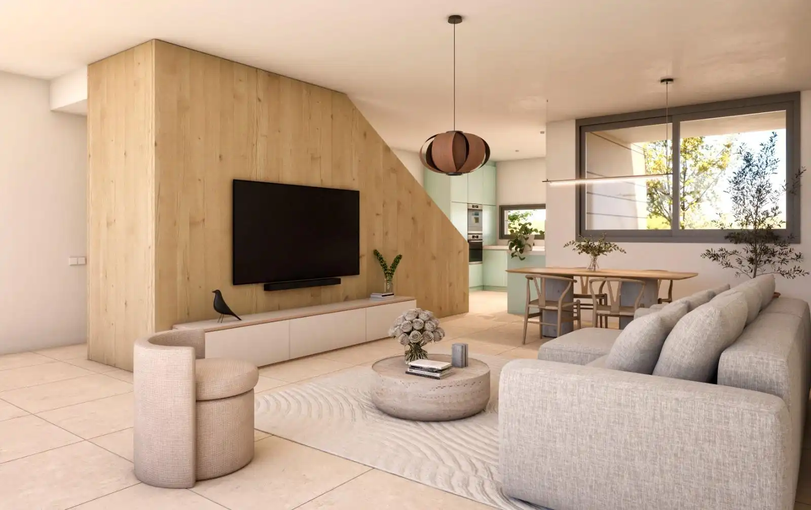 Wohnzimmer von Einfamilien-Reihenhaus zum Verkauf in Vegas del Genil mit Heizung, Terrasse und Balkon