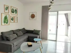 Sala d'estar de Apartament de lloguer en Las Palmas de Gran Canaria amb Terrassa, Moblat i Forn