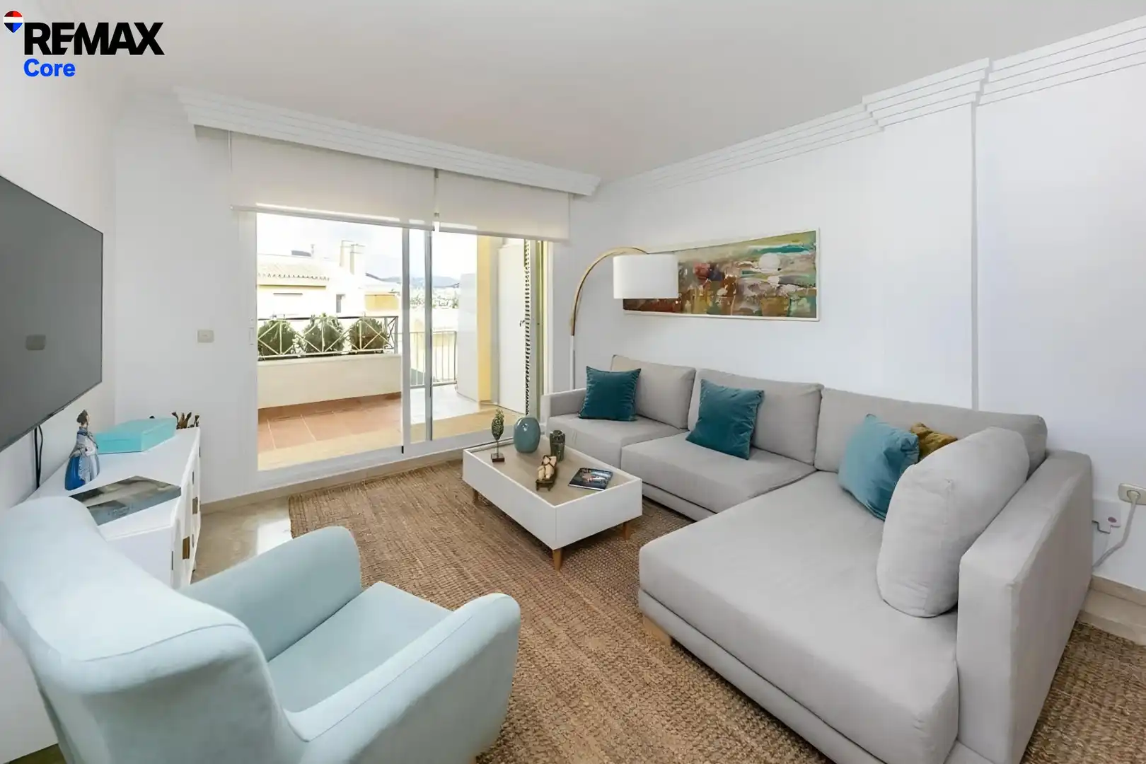 Living room of Flat for sale in Marbella  with Air Conditioner, Private garden and Terrace