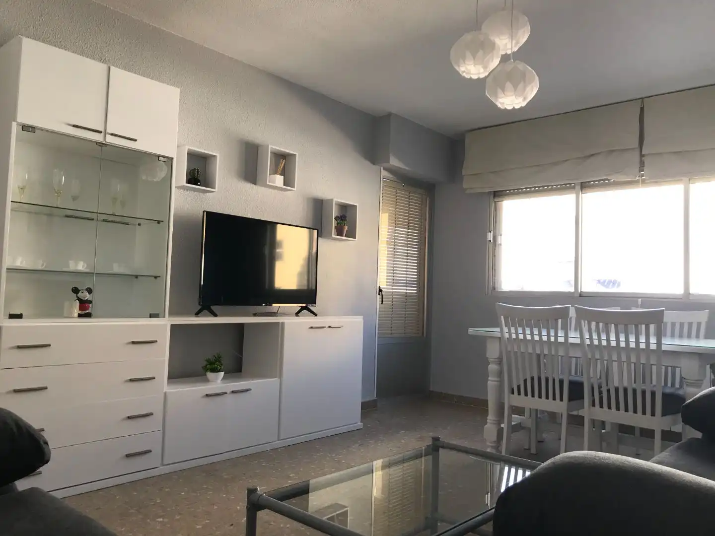 Sala d'estar de Pis de lloguer en Ciudad Real amb Calefacció, Terrassa i Moblat