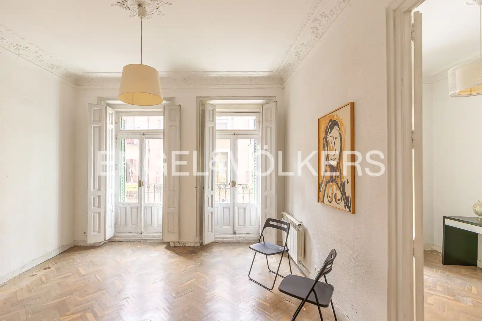 Sala de estar de Piso en venta en  Madrid Capital con Calefacción y Balcón