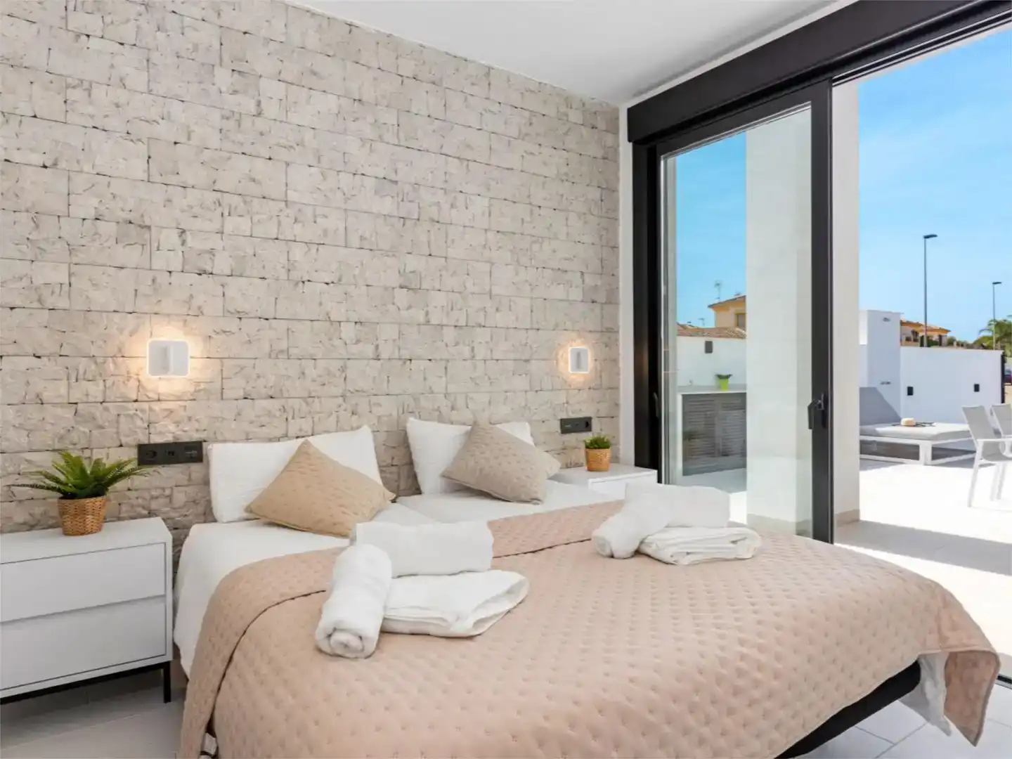 Habitación de Casa o chalet en venta en San Javier con Aire acondicionado, Piscina y Balcón