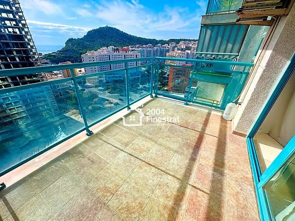 Terraza de Piso de alquiler en Villajoyosa / La Vila Joiosa con Aire acondicionado, Terraza y Amueblado
