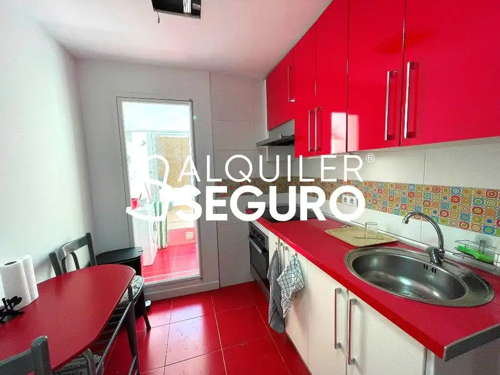 Küche von Wohnung zur Miete in Madrid mit Klimaanlage, Heizung und Terrasse