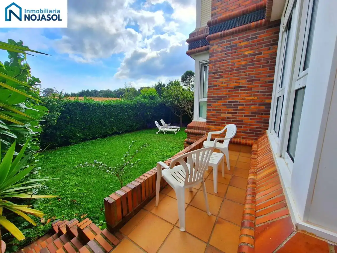 Terrasse von Wohnung zur Miete in Noja mit Heizung, Privatgarten und Terrasse