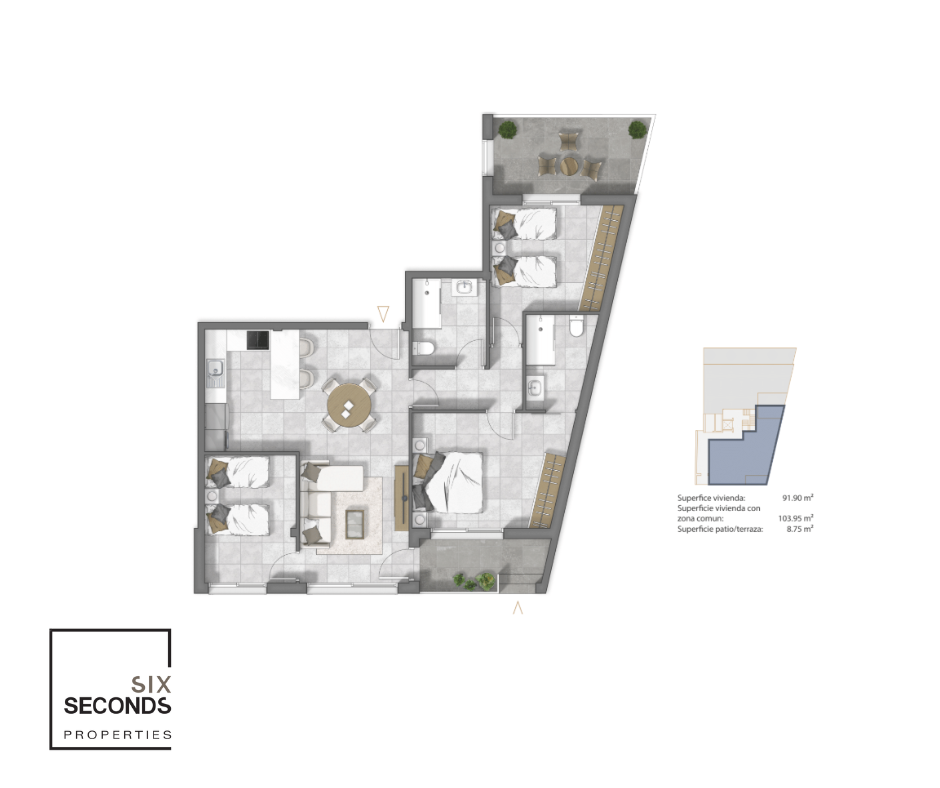 Flat for sale in Pueblo