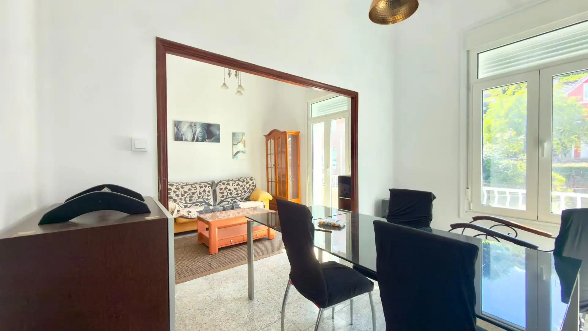 Living room of Flat for sale in Ribadavia  with Heating, Furnished and Balcony