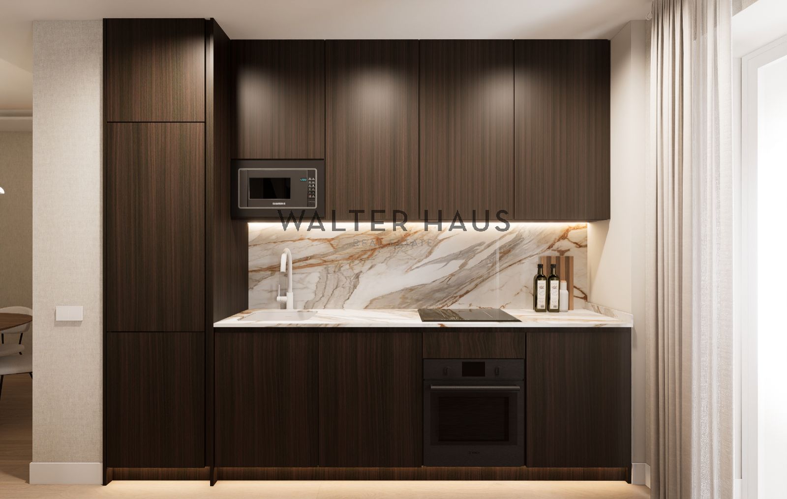 Kitchen of Flat for sale in  Madrid Capital  with Air Conditioner, Heating and Terrace