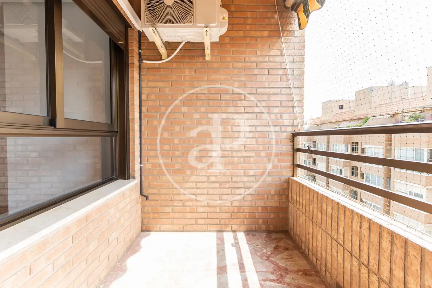 Balcony of Flat for rent in Valencia  with Air Conditioner, Heating and Furnished