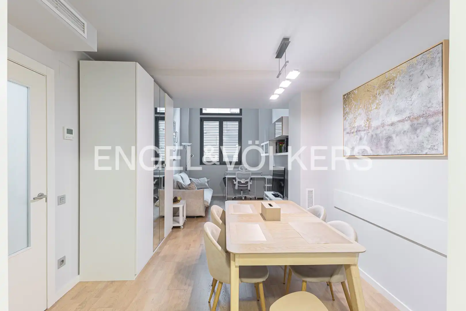 Dining room of Flat for sale in  Barcelona Capital  with Air Conditioner, Heating and Parquet flooring