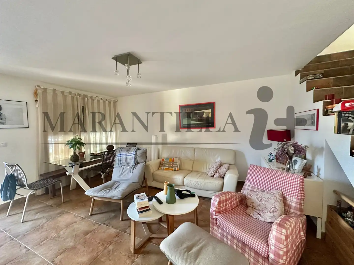 Sala d'estar de Casa adosada en venda en La Antilla amb Aire condicionat, Terrassa i Traster