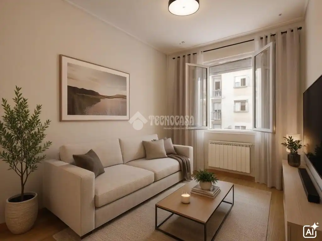 Living room of Flat for sale in Madrid  with Air Conditioner and Heating