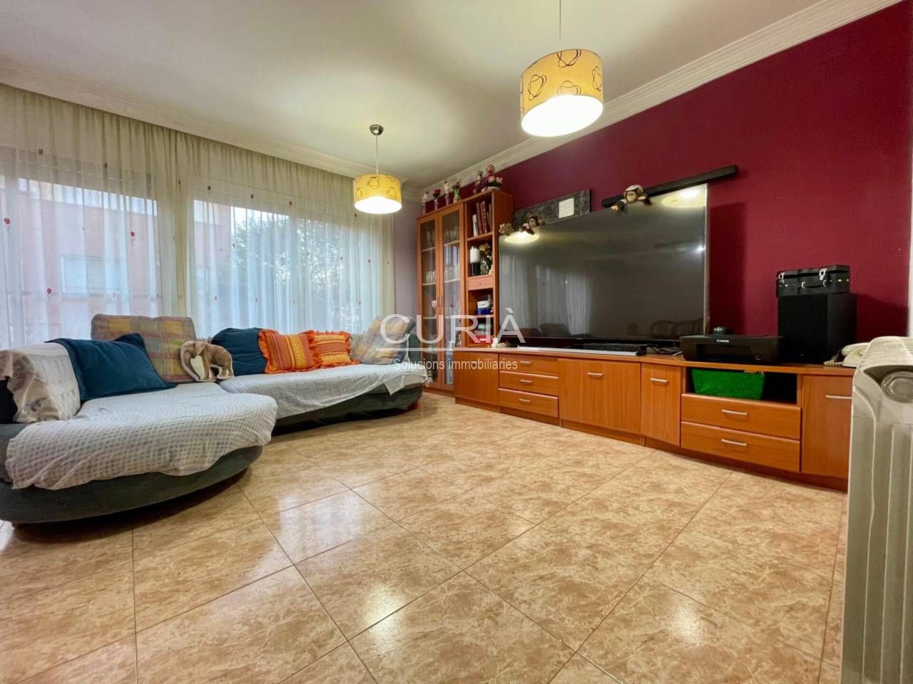 Living room of Single-family semi-detached for sale in Montoliu de Lleida  with Heating, Private garden and Furnished