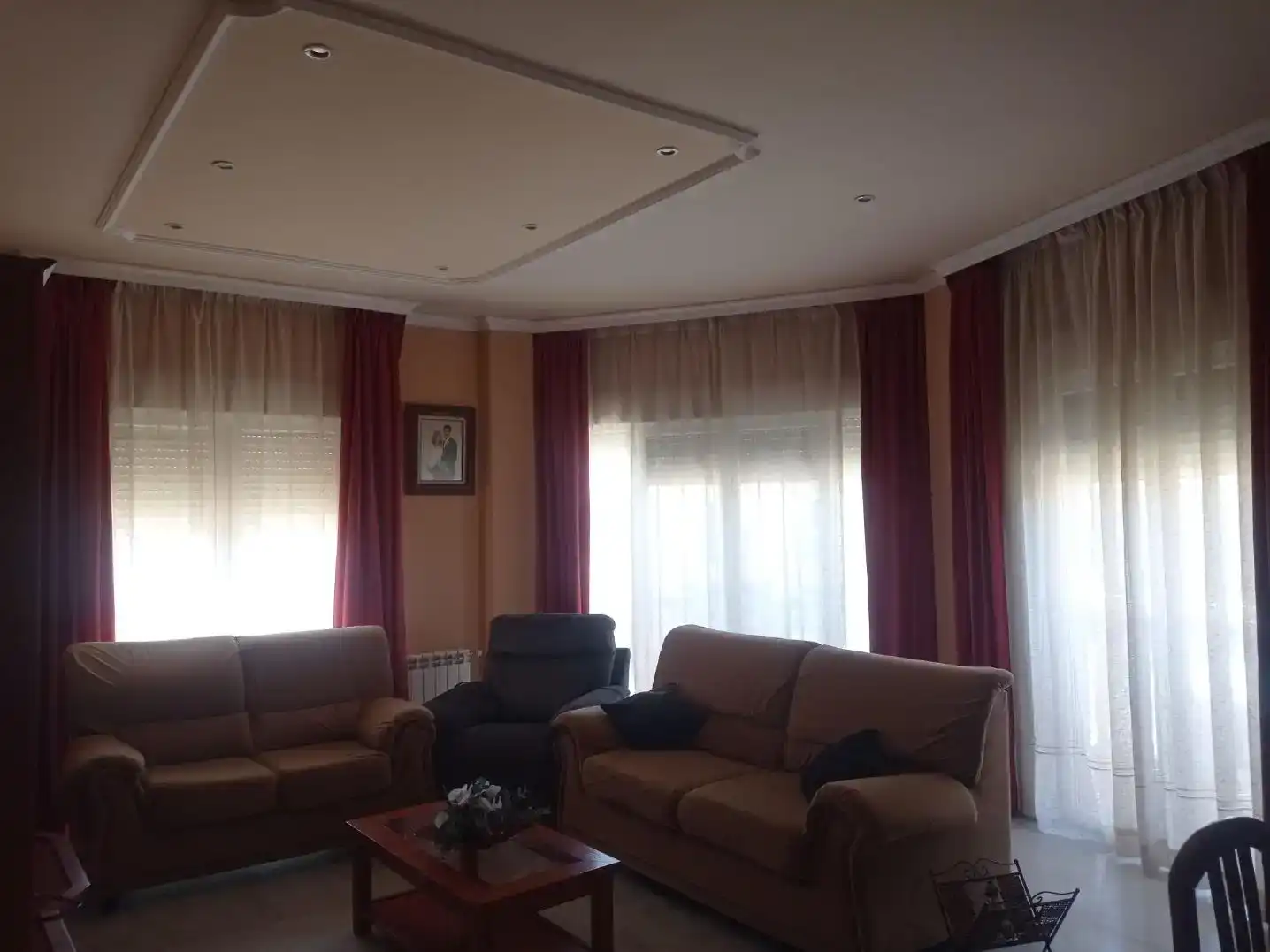 Sala de estar de Casa o chalet en venta en Herencia con Aire acondicionado y Balcón