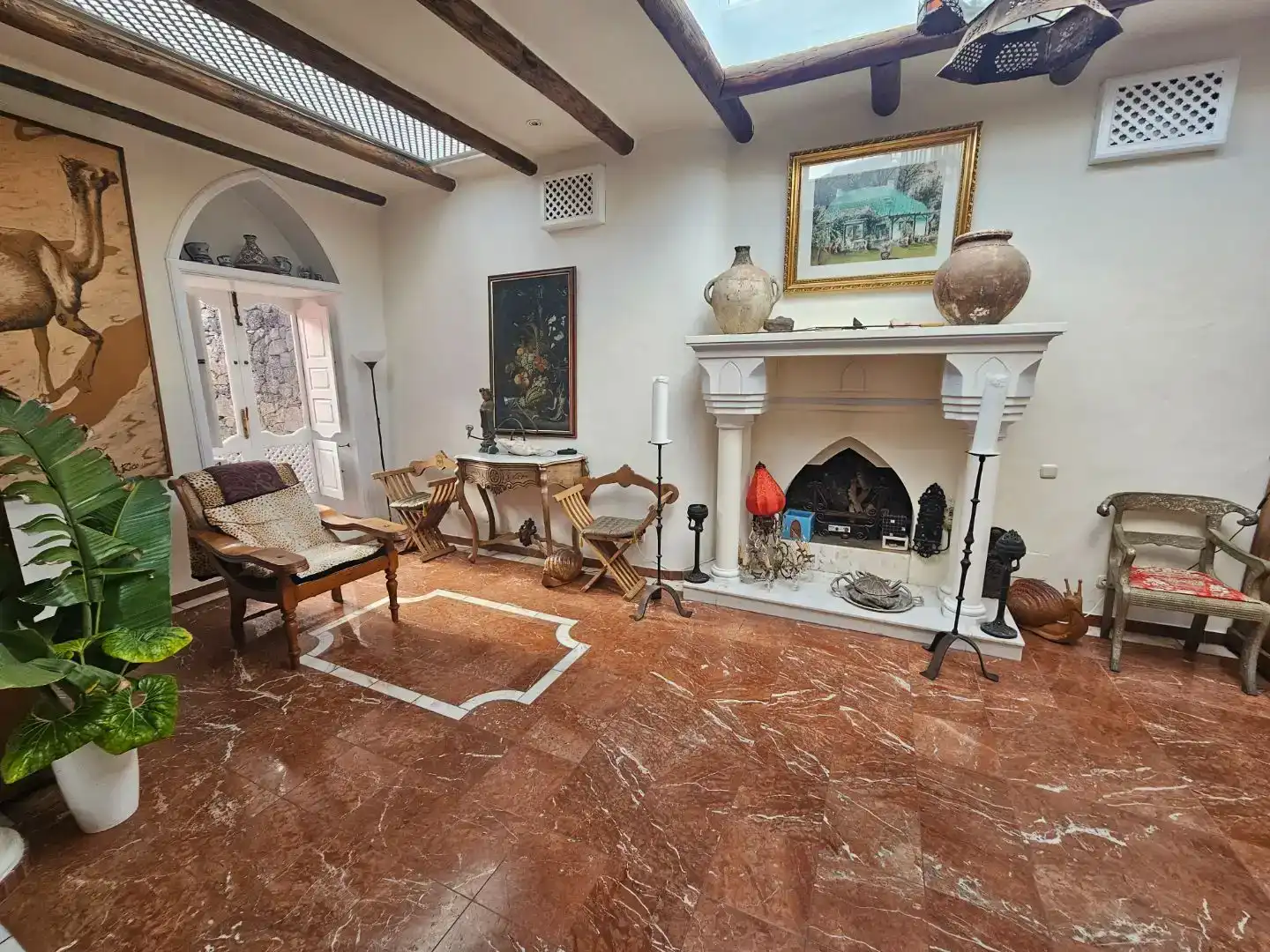 Sala de estar de Piso en venta en Tías con Jardín privado, Parquet y Piscina