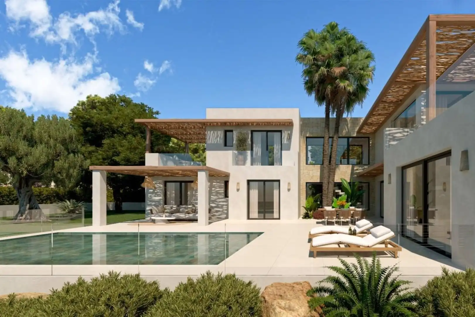 Vista exterior de Casa o xalet en venda en Jávea / Xàbia amb Aire condicionat, Calefacció i Jardí privat