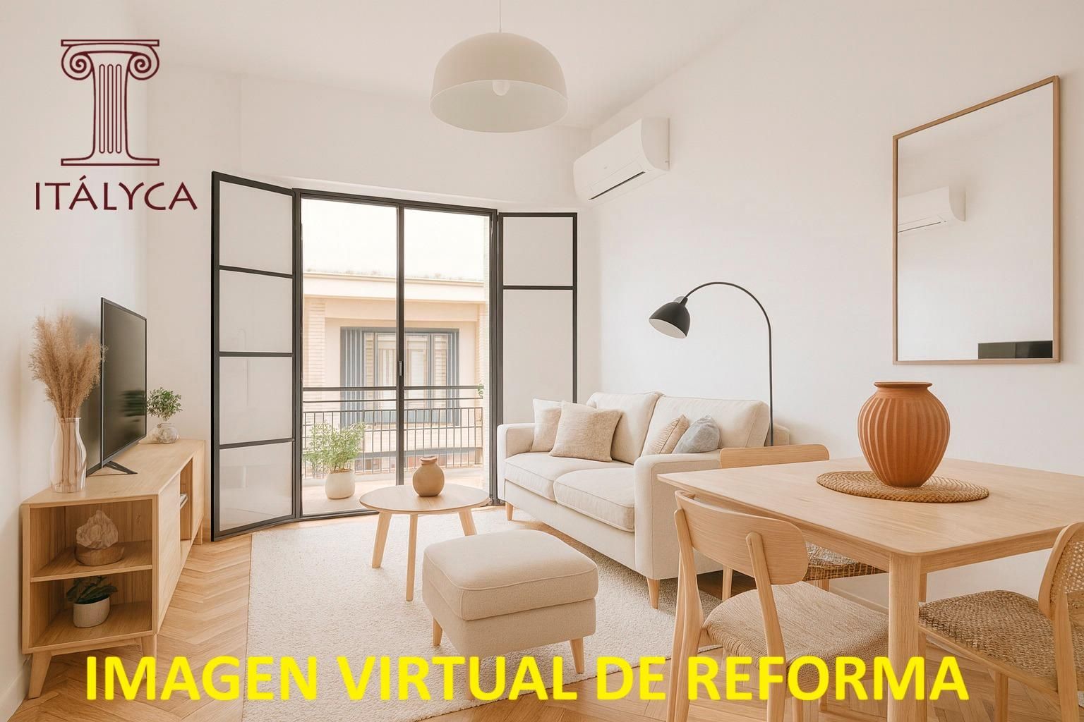 Living room of Flat for sale in  Sevilla Capital  with Air Conditioner and Terrace