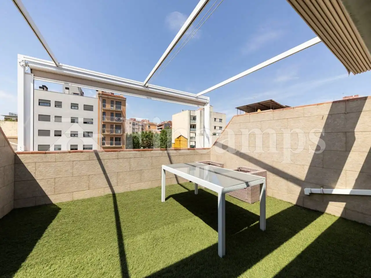 Terrace of Flat for sale in Sabadell  with Air Conditioner, Heating and Parquet flooring