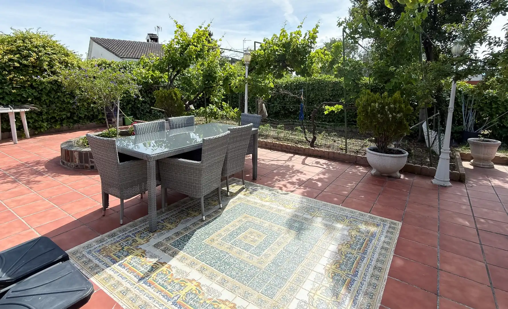Terrassa de Casa o xalet en venda en Santa Cruz del Retamar amb Calefacció, Jardí privat i Terrassa