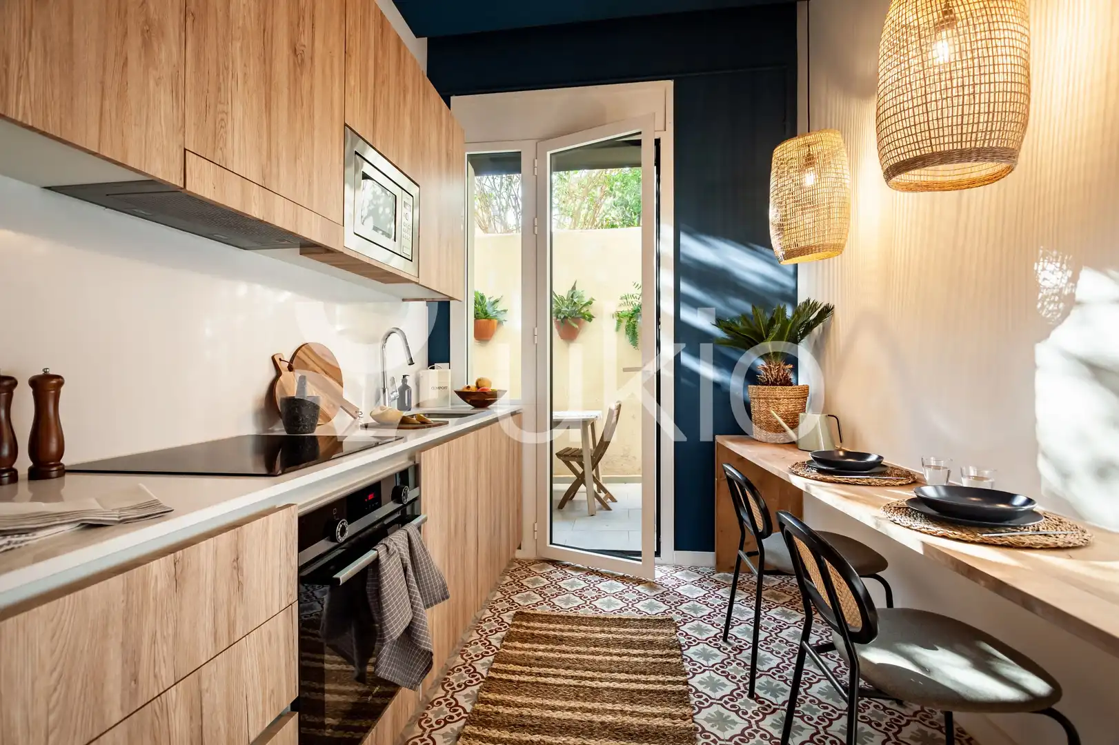 Kitchen of Apartments for rent in Barcelona  with Air Conditioner, Heating and Terrace