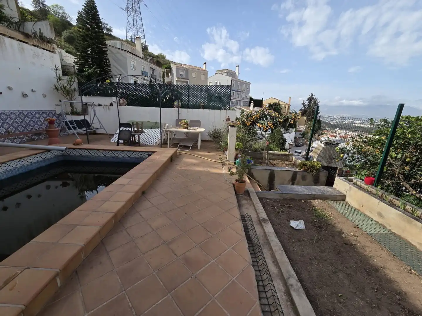 Terraza de Casa o chalet en venta en Málaga con Jardín privado, Terraza y Piscina