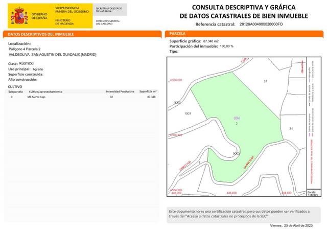 Terreno residencial en Venta en San Agustín del Guadalix pueblo