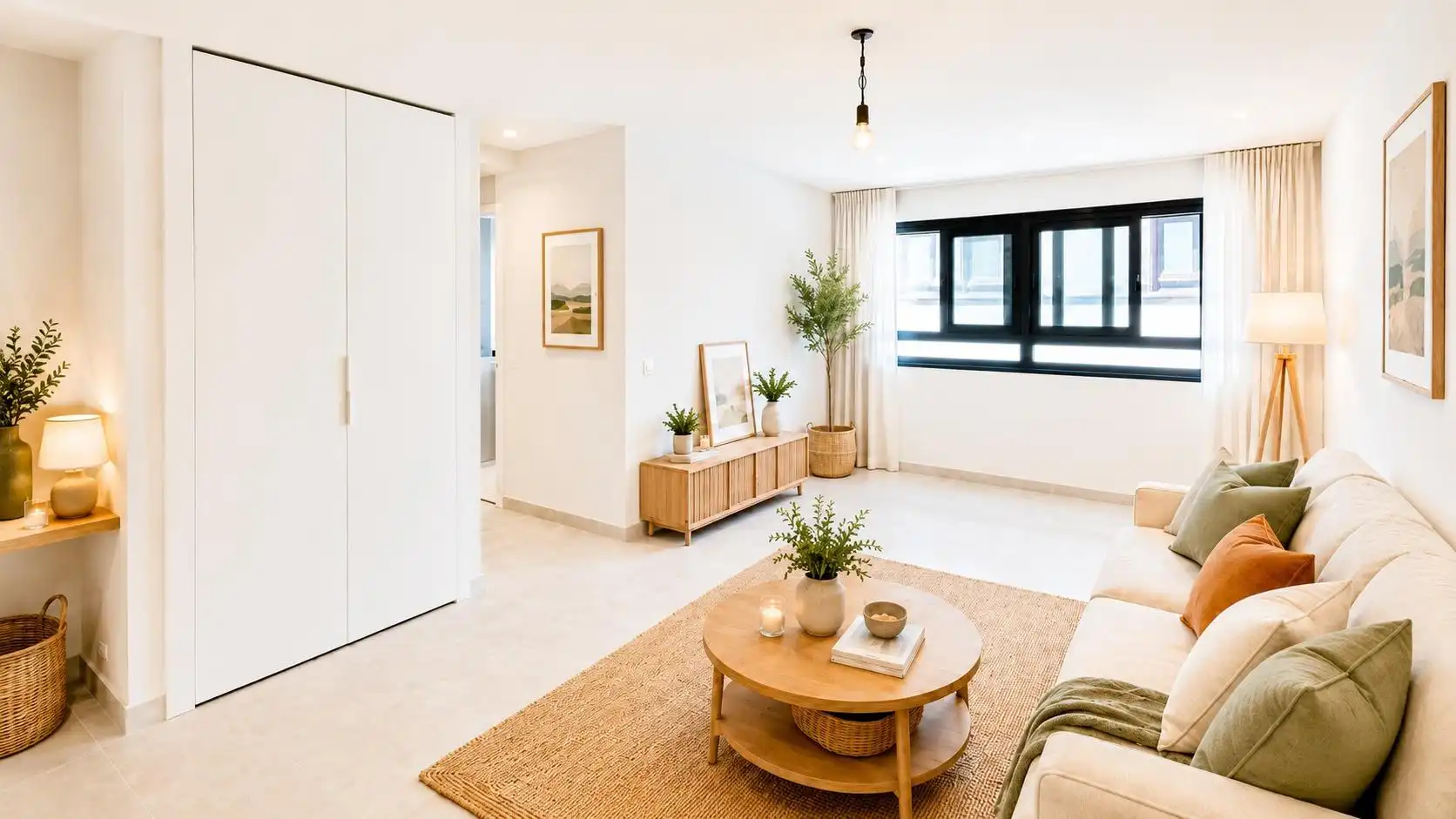 Wohnzimmer von Dachboden zum Verkauf in Arona mit Terrasse und Abstellraum