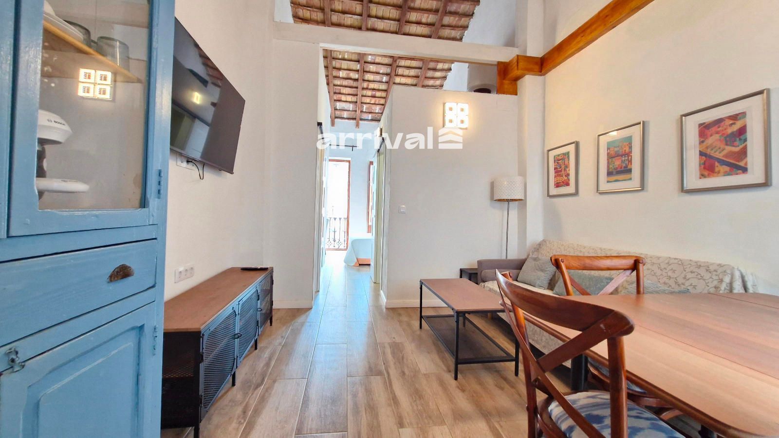 Living room of House or chalet for sale in  Valencia Capital  with Air Conditioner, Terrace and Balcony