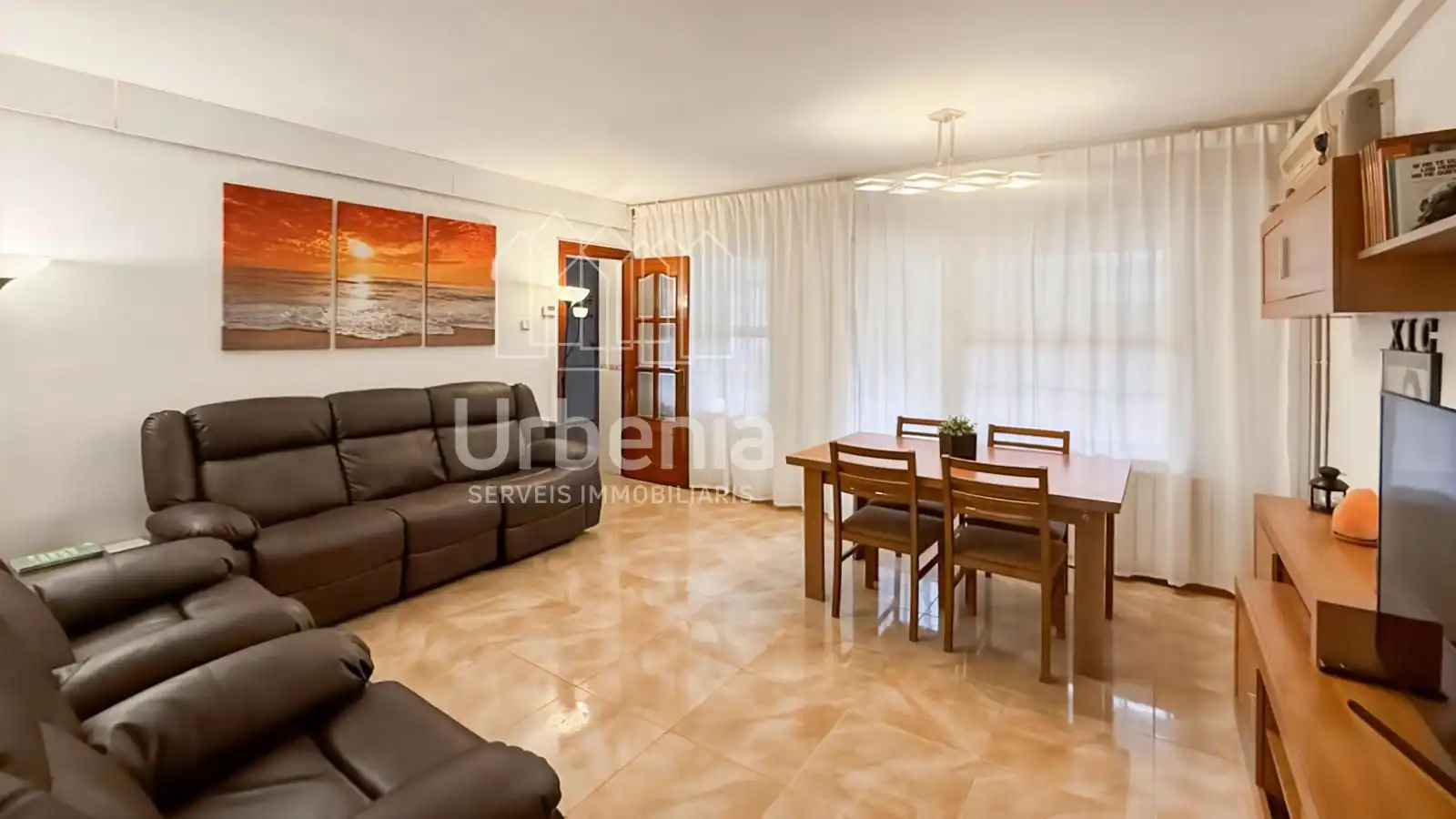Living room of Flat for sale in Mataró  with Air Conditioner, Heating and Terrace