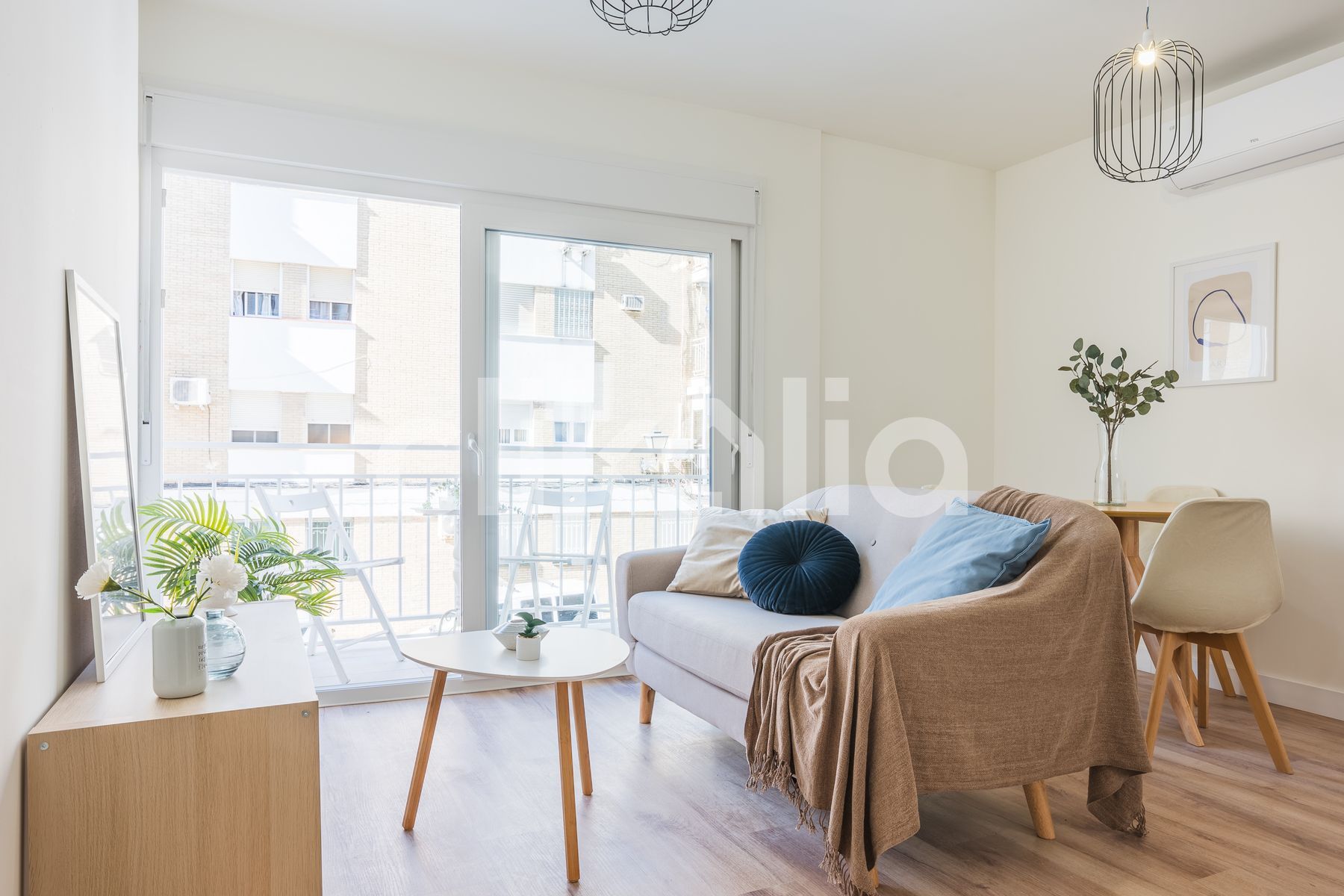 Sala de estar de Piso en venta en  Sevilla Capital con Aire acondicionado y Terraza