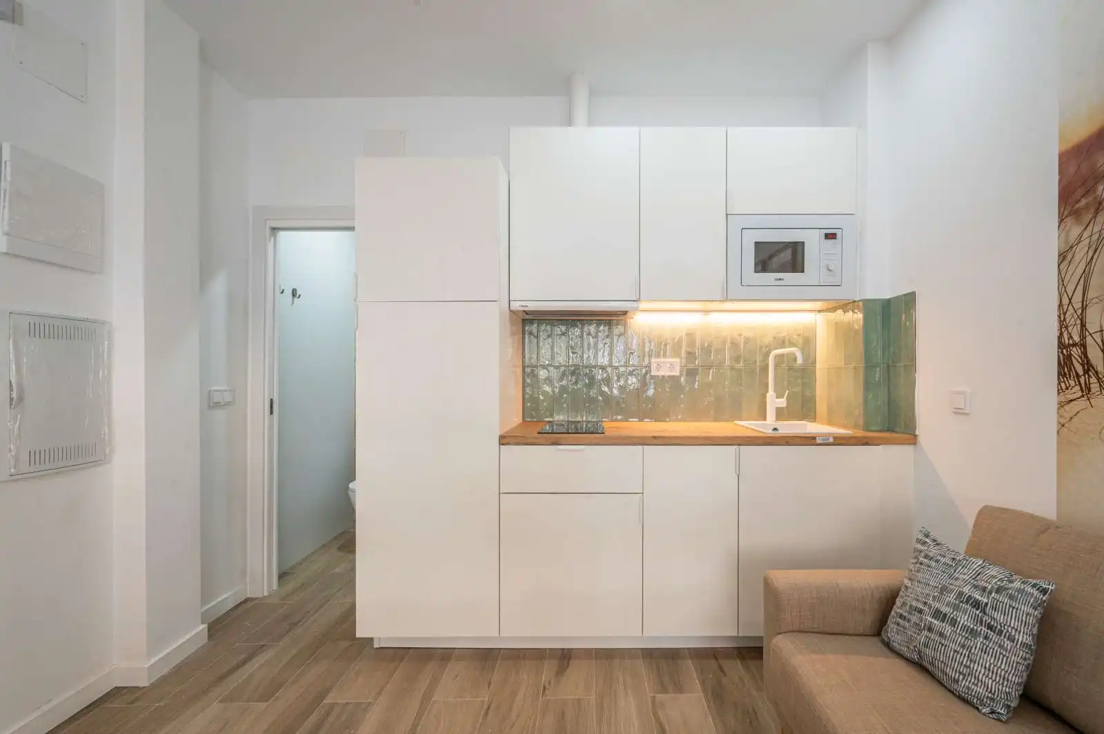 Kitchen of Study for share in Madrid  with Air Conditioner, Terrace and Furnished