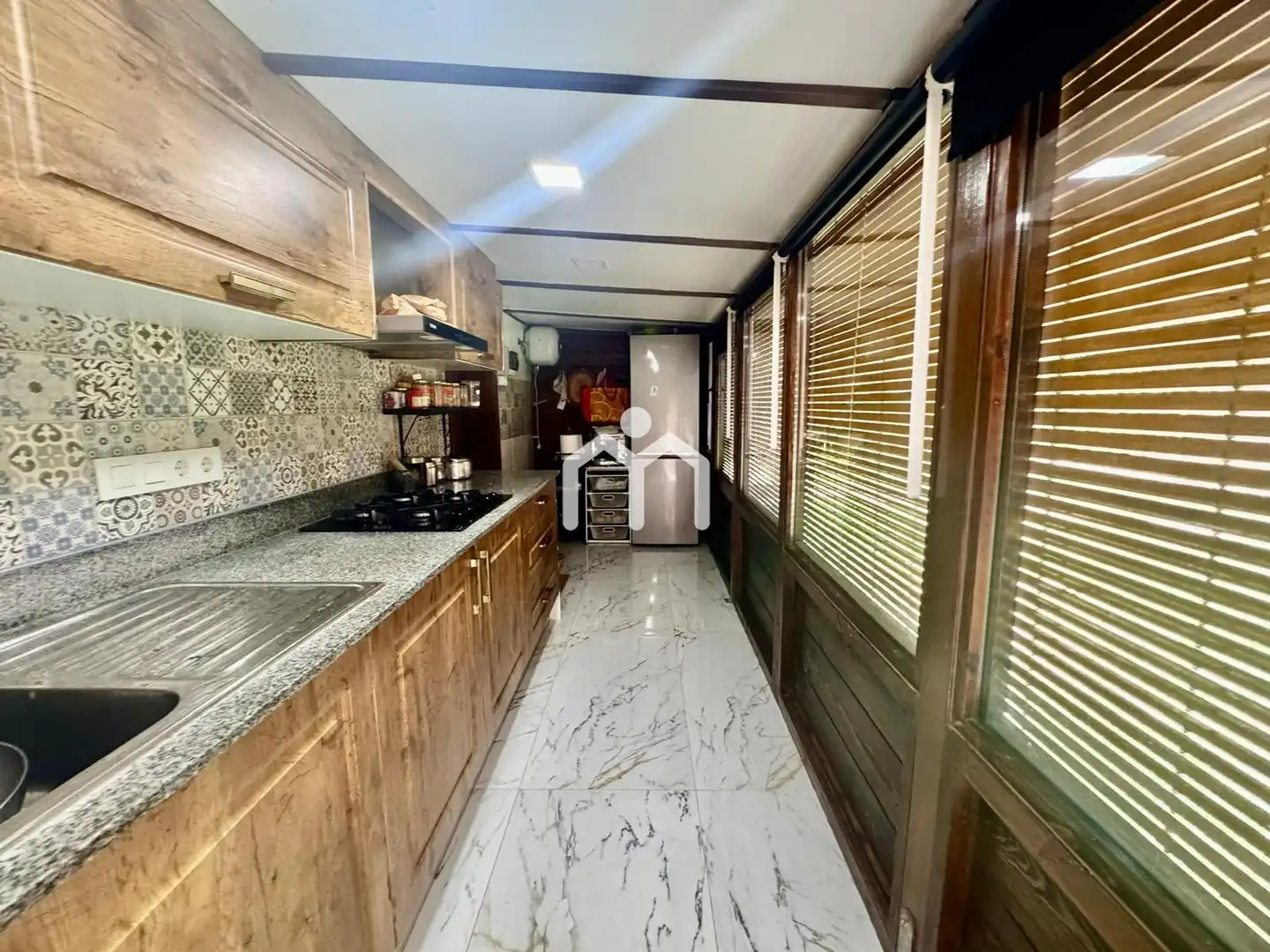 Cocina de Casa o chalet en venta en Badalona con Aire acondicionado, Calefacción y Jardín privado