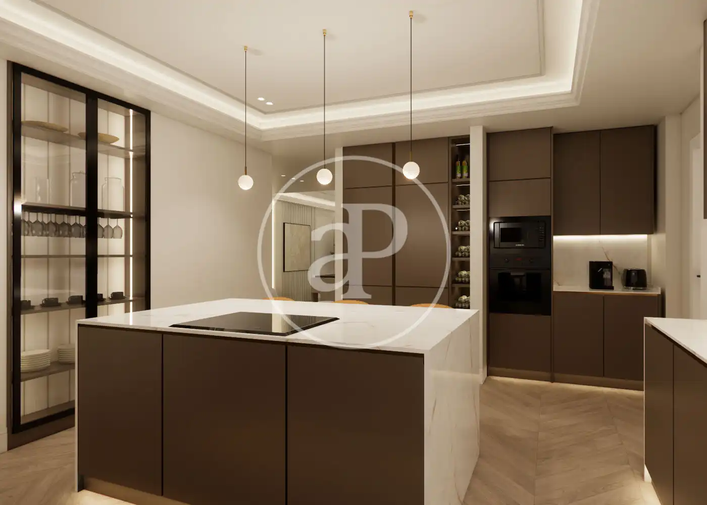 Kitchen of Flat for sale in Madrid  with Air Conditioner, Heating and Terrace