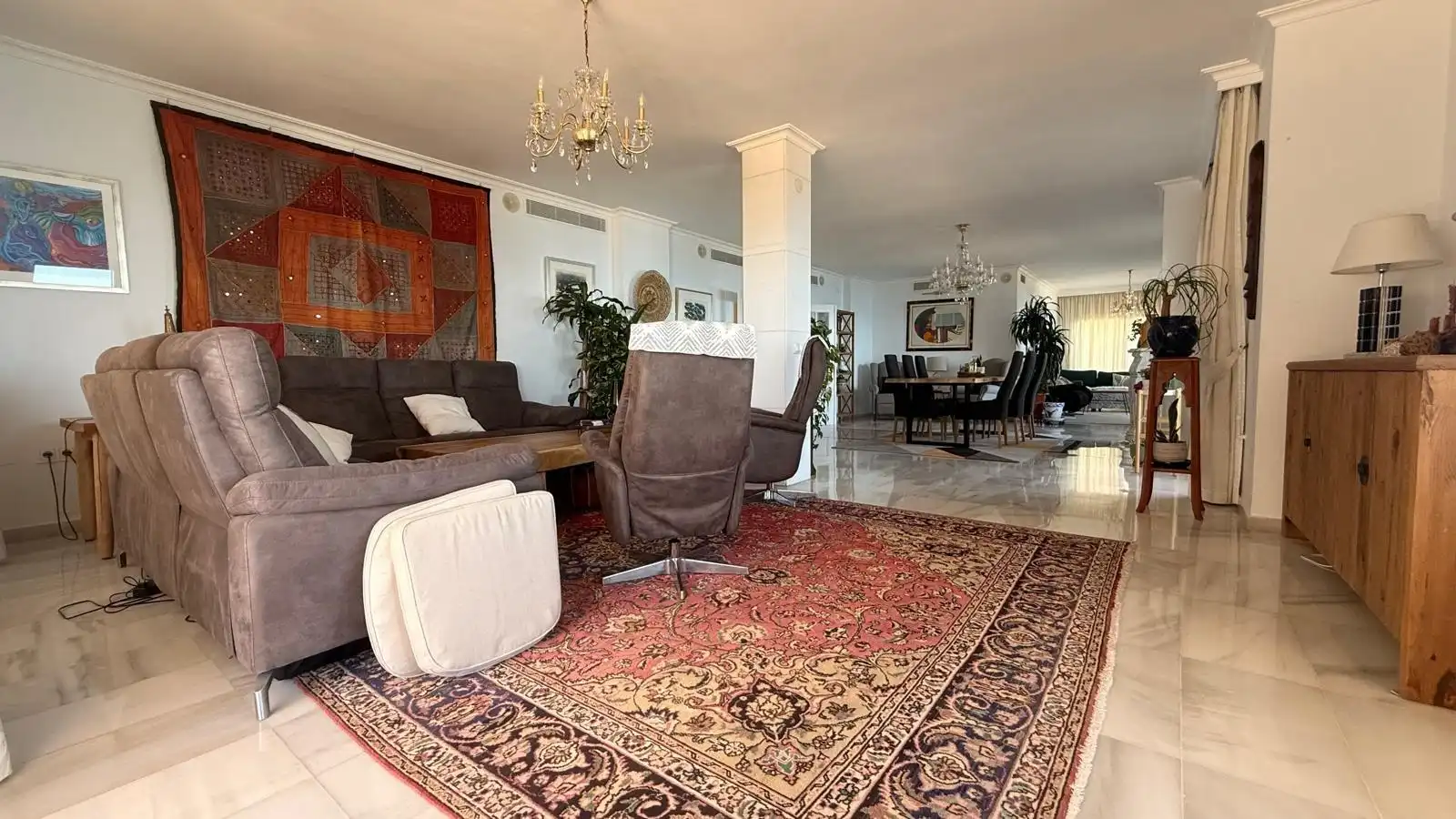 Sala d'estar de Apartament en venda en Fuengirola amb Aire condicionat, Terrassa i Traster