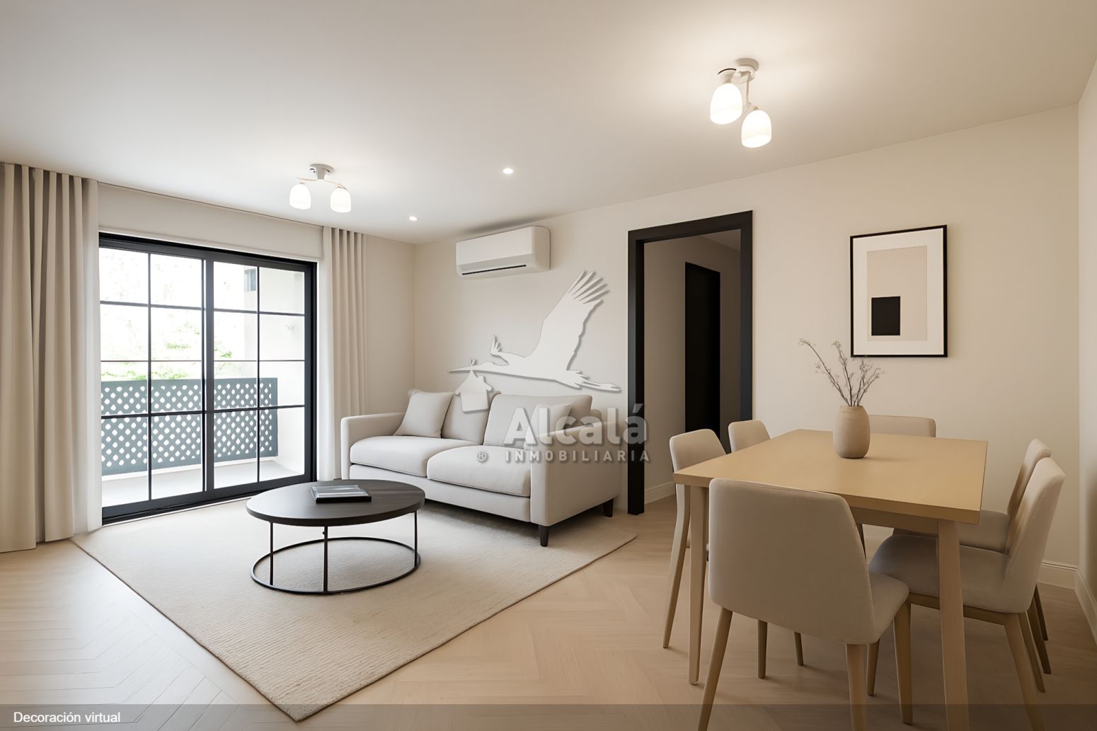 Living room of Flat for sale in Asturianos  with Air Conditioner, Heating and Terrace