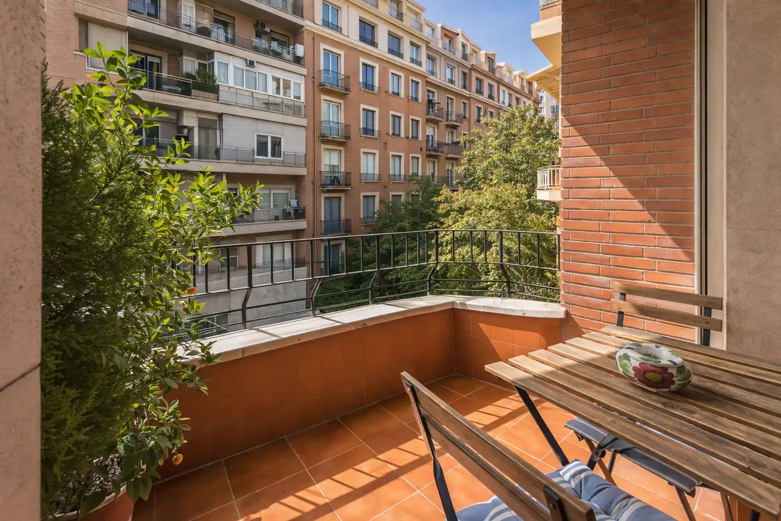 Balcony of Flat for sale in Madrid  with Air Conditioner, Heating and Terrace