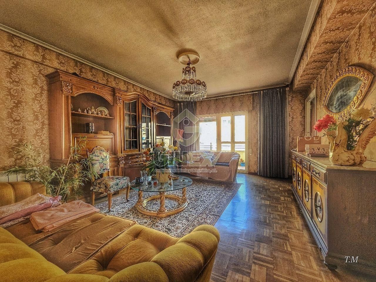 Living room of Flat for sale in Cáceres Capital  with Heating, Parquet flooring and Terrace